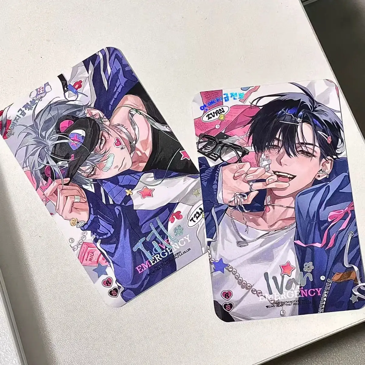 Alien Stage аниме IVAN TILL маленькая открытка фотокарточки для девочек друзья подарок DIY открытка закладка аниме аксессуары 2 шт./компл.