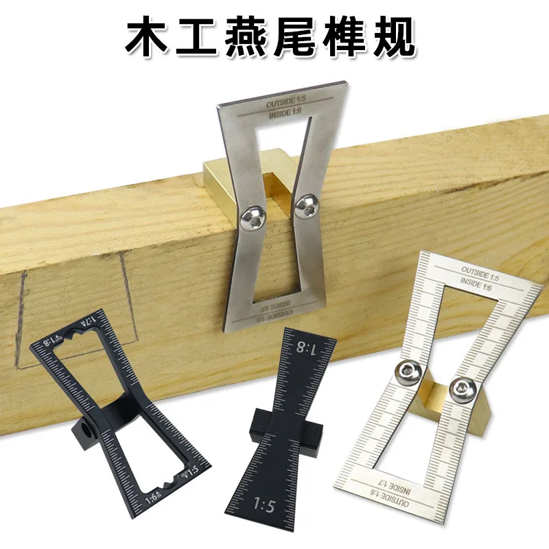 Woodworking Dovetail Joint Scribing Gauge Tenon Making Template Furniture Hand Marking Auxiliary Accessory