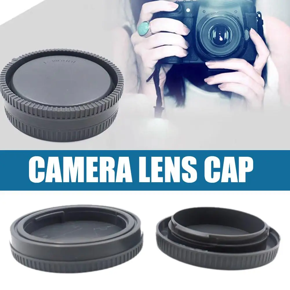 1 set Micro Four Thirds E-mount front and rear lens caps suitable for Sony NEX-5C NEX lens caps Lens rear cap + body cap Grey