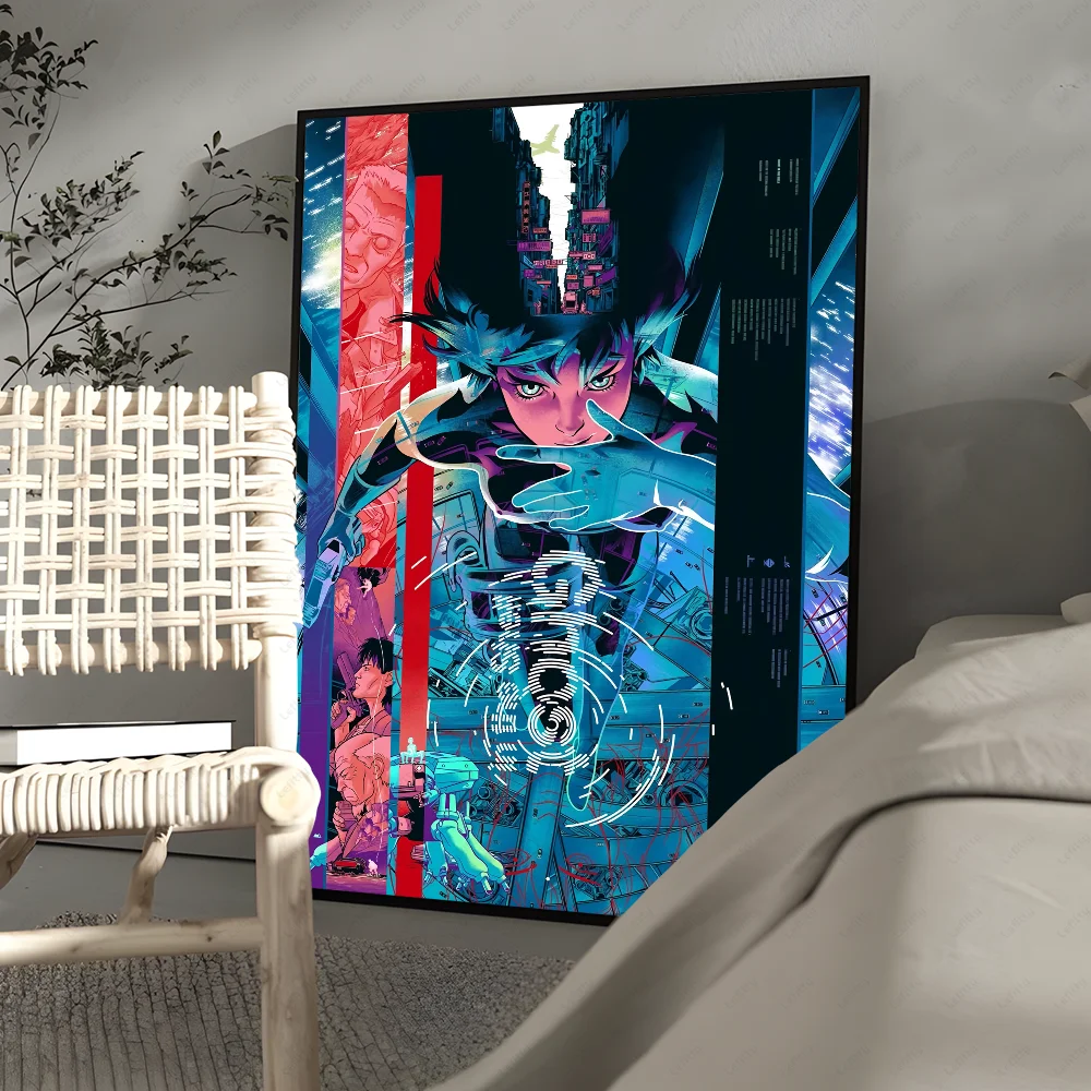 G-Ghost Anime S-Shell Cool Poster Wall Art Painting Study Nordic Home Decor Gift