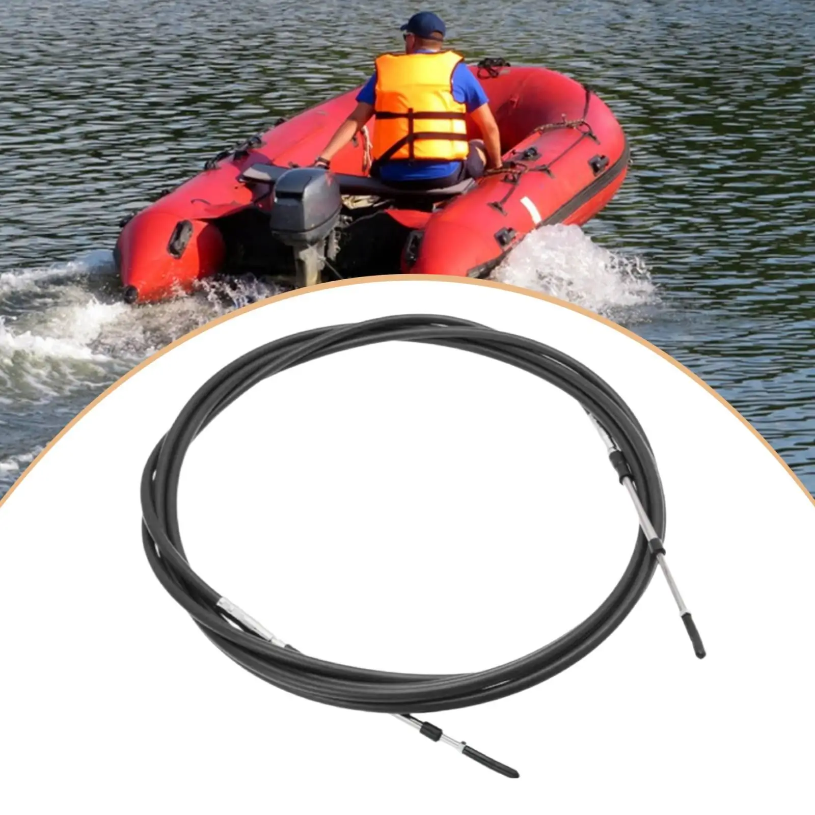 Marine Throttle Shifted Cable Accessory Part Stainless Steel Boat Handle Wire for Steering Boat Hardware