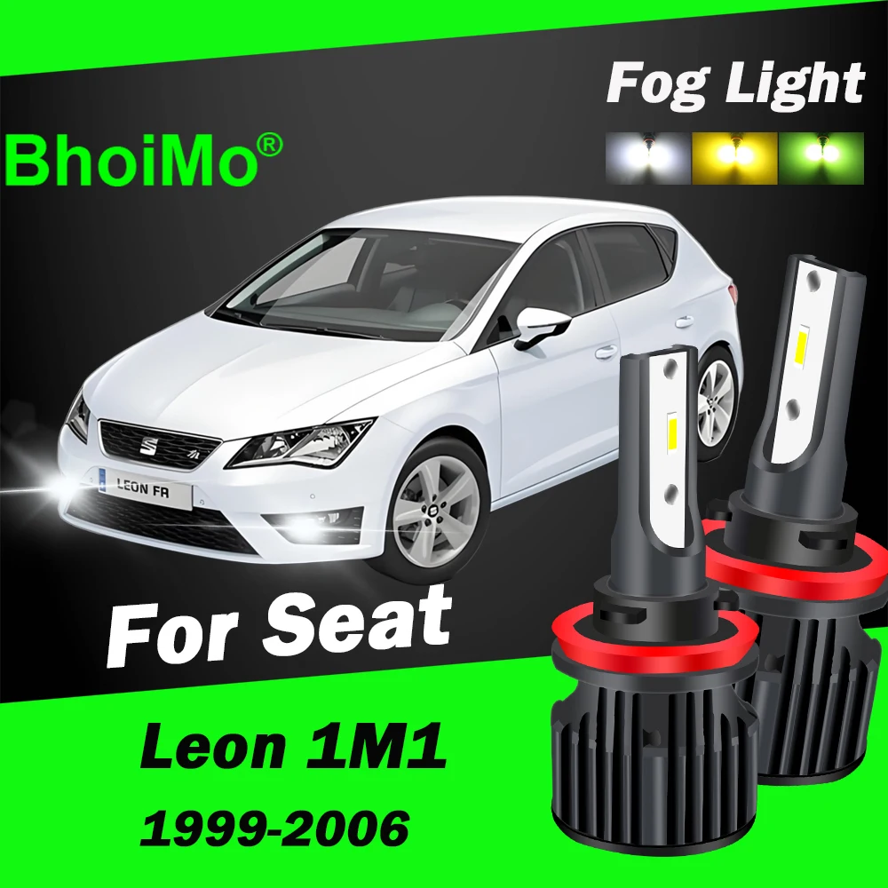 

BhoiMo For Seat Leon 1M1 1999 - 2006 Front Fog Light Bulb Led 2000 2001 2002 2003 2004 2005 Car Auto Lamps