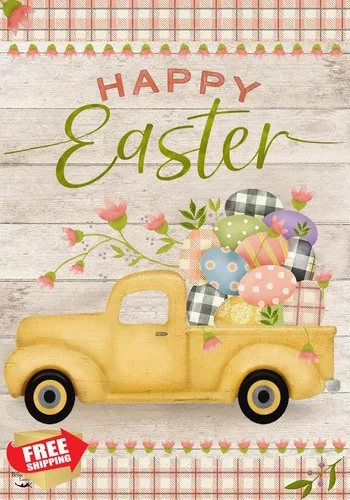 Easter Egg Pickup Garden Flag 12.5x18 Briarwood Lane Holiday Decor XXM