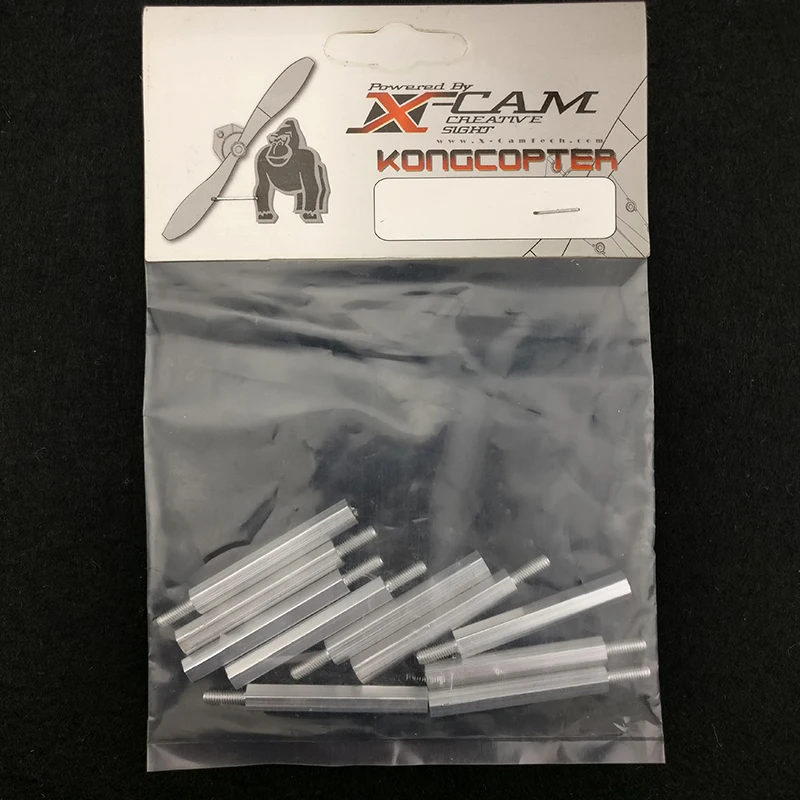 X-CAM Pro Kongcopter M3X35 Hexa Aluminum Spacer Single-stand 10pcs