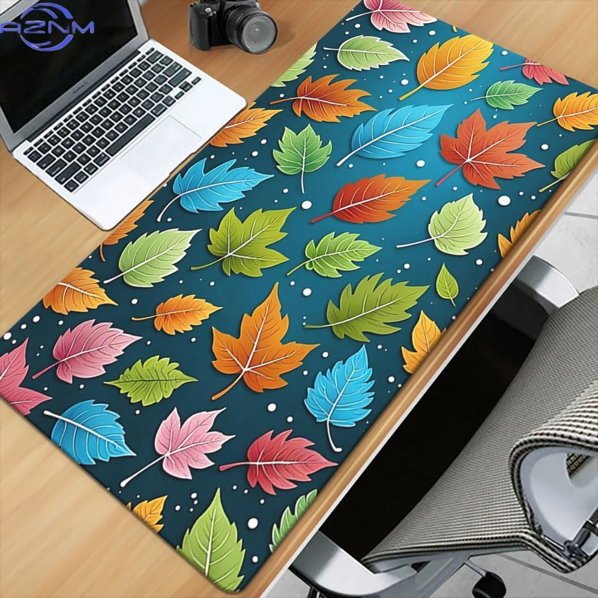 1pc HD Printed Autumn Leaves Design Pad for Desks, a Versatile XXL Mousepad Suitable for Gaming And Office Use, Perfect As a Gif