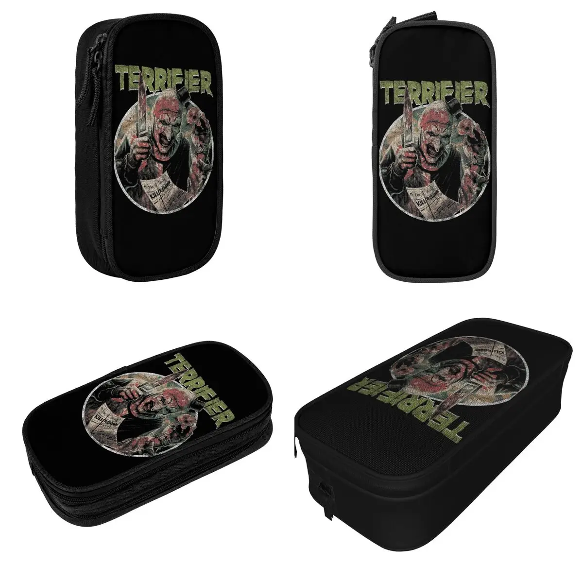 Terrifier The Clown Horror Movie Film Accessories Pencil Case Large-capacity School Accessories Pencil Bag Amazing Gift