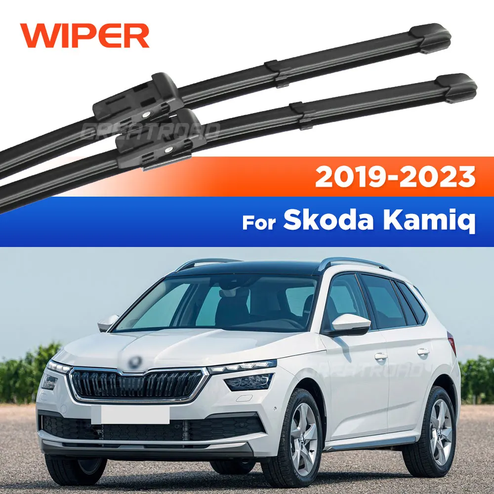 

For Skoda Kamiq 2019-2023 2020 2021 2022 Wiper Front Wiper Blades Windshield Windscreen Window Brush 28"+18"