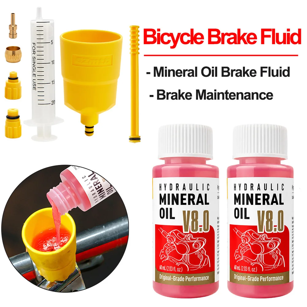 Bicycle Brake Fluid Mineral Oil System Fluid Bicycle Hydraulic Disc Brake Fluid for Shimano Bicycle Accessories Oil Injector Hot