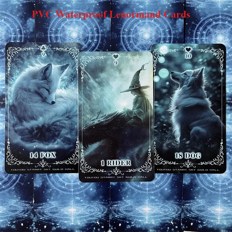 

Оригинальная водонепроницаемая колода карт Magic Time 42, ПВХ Lenormand, колода для гадания, восстановленная колода, вечерние Oracle, настольная игра для начинающих, астрологии