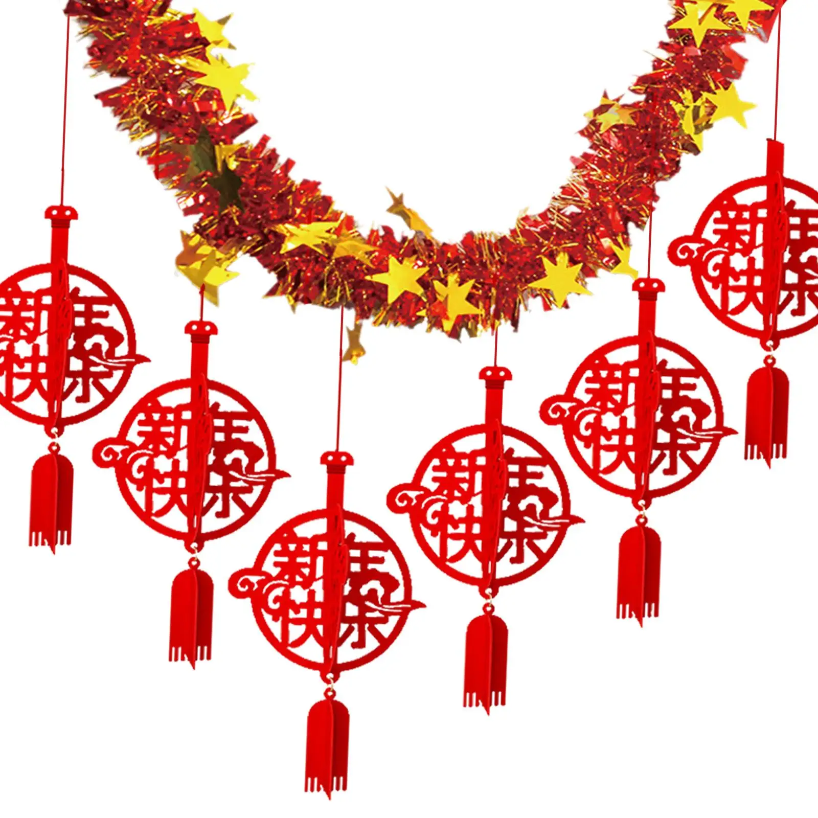 2025 Chinese New Year Banner Hanging Garland Holiday Supplies Creative Ornament