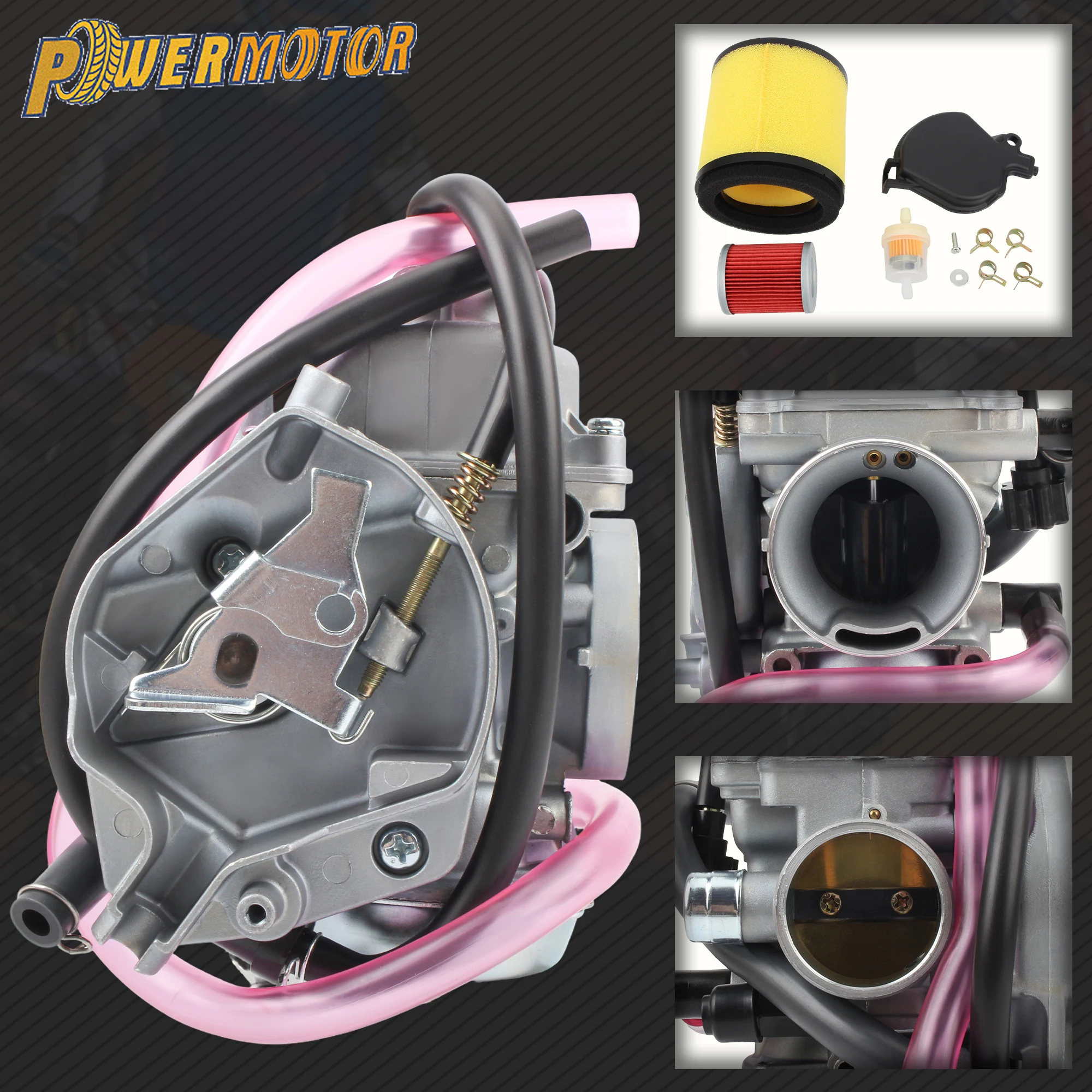 

for Arctic Cat Motorcycle 33mm Carburetor Air Filter Kit 250 300 KEF 300 ATV UTV Quad 0470-352 DirtBike Motocross Engine Parts