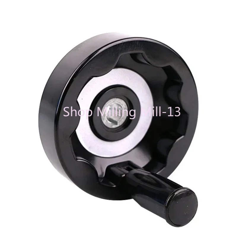 

Plastic Handwheel 10-20cm Alloy Folding Lathe Milling Machine Inside Ripple Hand Wheel with Rotating Handle Machine Accessories