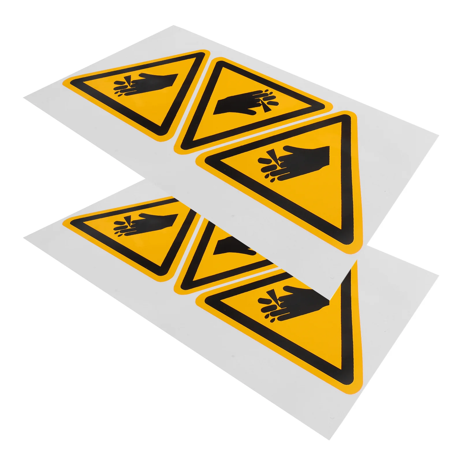 6 Pcs Warning Label Stickers Electric Fence Sign Alert Signals Machine Notification Symbols Pvc Self-adhesive Signs for