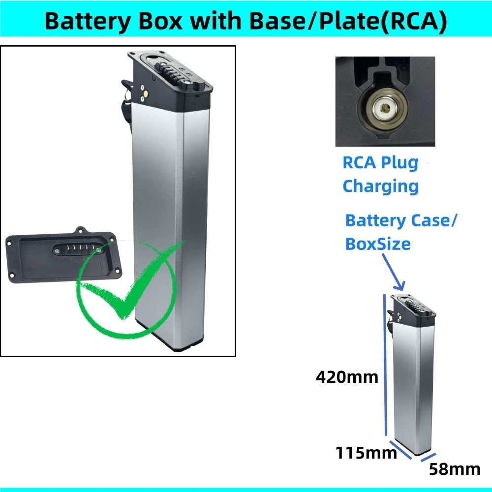 Mate X Mate City Folding Ebike Battery Box 48v 36v 52v Foldable E-bike Battery Box Fat Bike City Bike Battery Case Head Cover