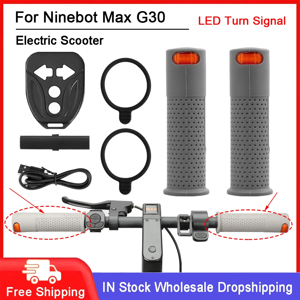 

Electric Scooter LED Turn Signal Handle IPX2 Waterproof Handlebar For Ninebot Max G30 Scooter Remote Control Turn Signal Parts
