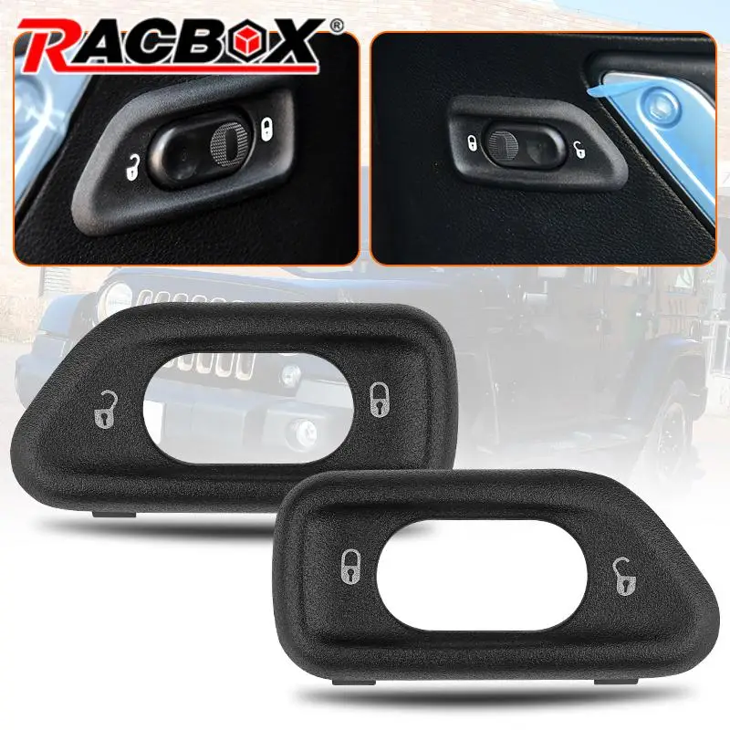 غطاء مفتاح قفل باب أوتوماتيكي ، LH و RH لسيارة جيب wrragler JK من من من من من من من من أجل سيارة جيب