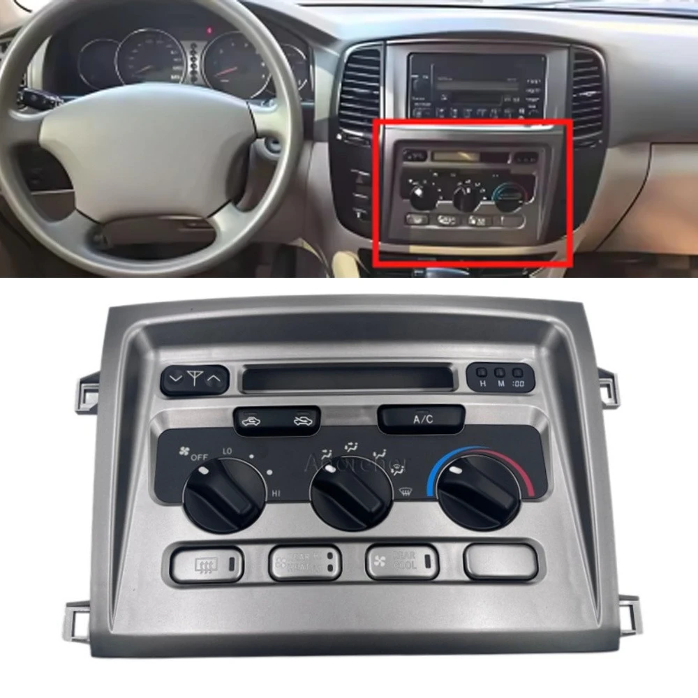 1PC Car Ashboard Air Conditioning Control Panel Fit For Toyota Land Cruiser LC100 4700 4500 Accessories