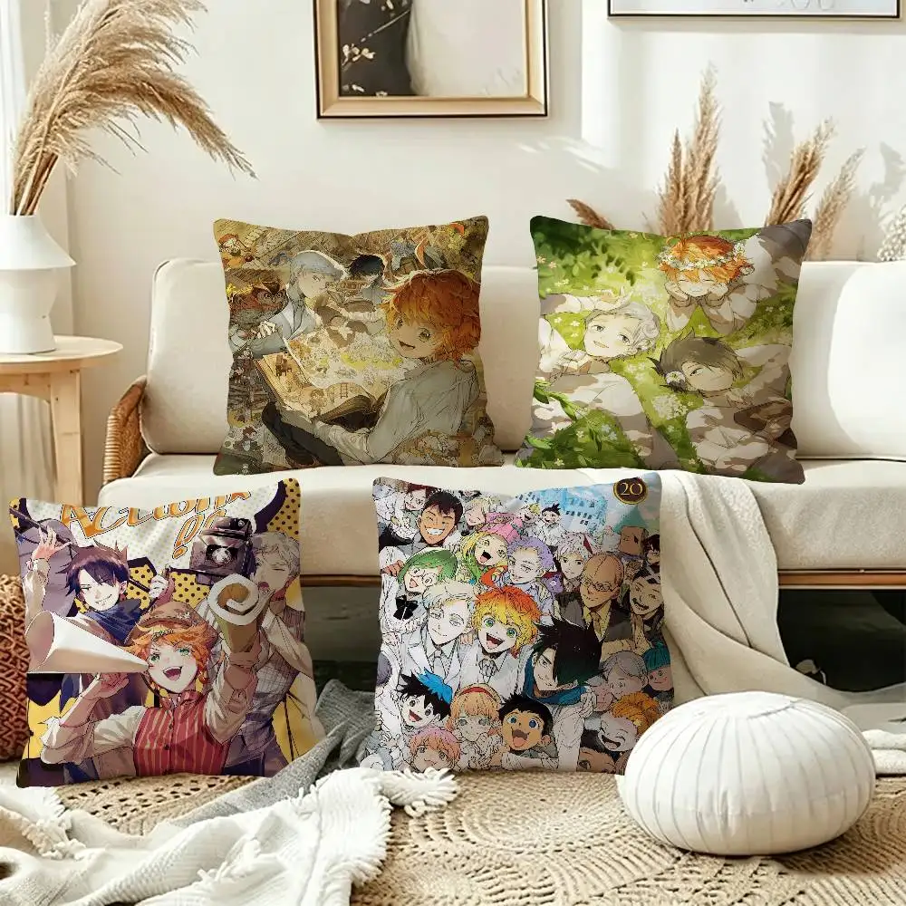 The P-Promised N-Neverland Anime Personalized Pillow Cover Kids Bedroom Wild Party Decor Pillowcase kid Birthday shower Gift