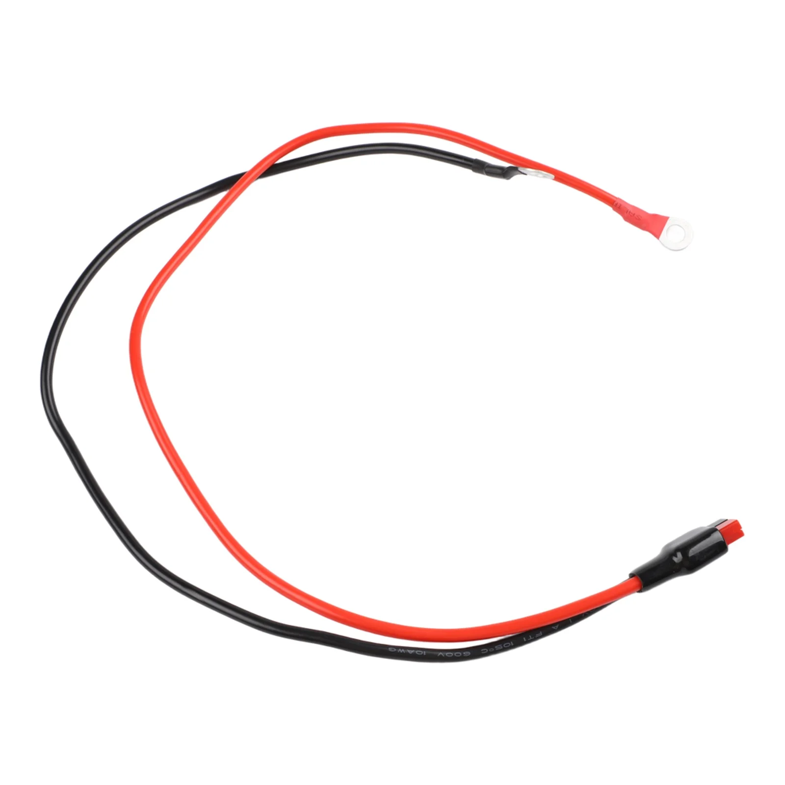 45A 10AWG Connector To O For Ring Terminal Cable Tinned Copper Wire For Solar Panel Battery For Power Station Red Black