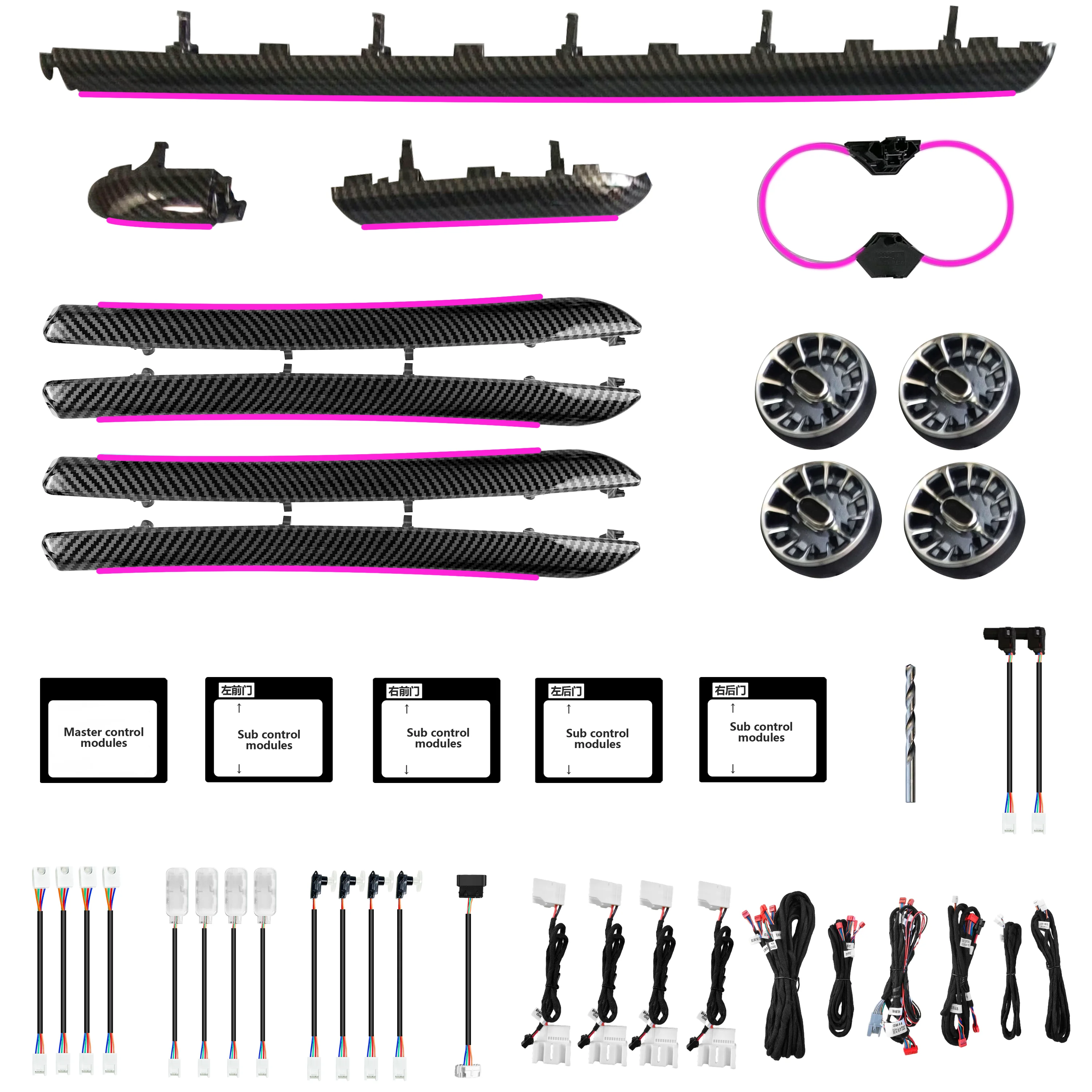 

64 color dynamic ambient light for Audi A3/S3 V8 2013-2020 interior lighting upgrade accessories
