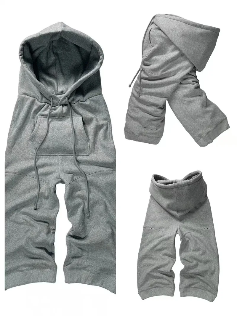 

Y2K новый индивидуальный цилиндр с карманом для мужчин повседневные брюки 2025 Американский панк хип-хоп модные свободные широкие брюки для пар трендовые брюки