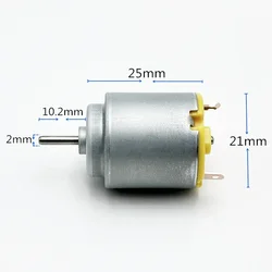 Lage Ruis Mini 140 Ronde Motor Dc 6V 7.4V 9V 12V 11500Rpm Micro 21Mm RP140-12300 Ronde Spindel Motor Diy Hobby Speelgoedventilator Model