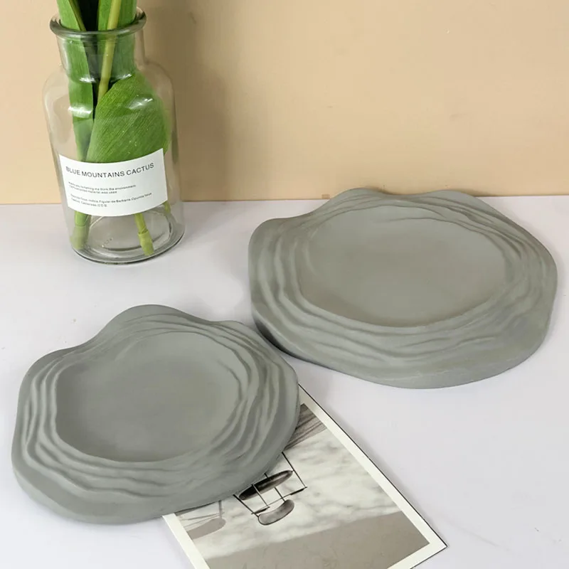 Molde De Silicone Irregular para DIY, Gesso Artesanal, Resina Epóxi, Concreto, Placa De Armazenamento De Jóias, Moldes De Fundição, Decoração De Casa Suprimentos