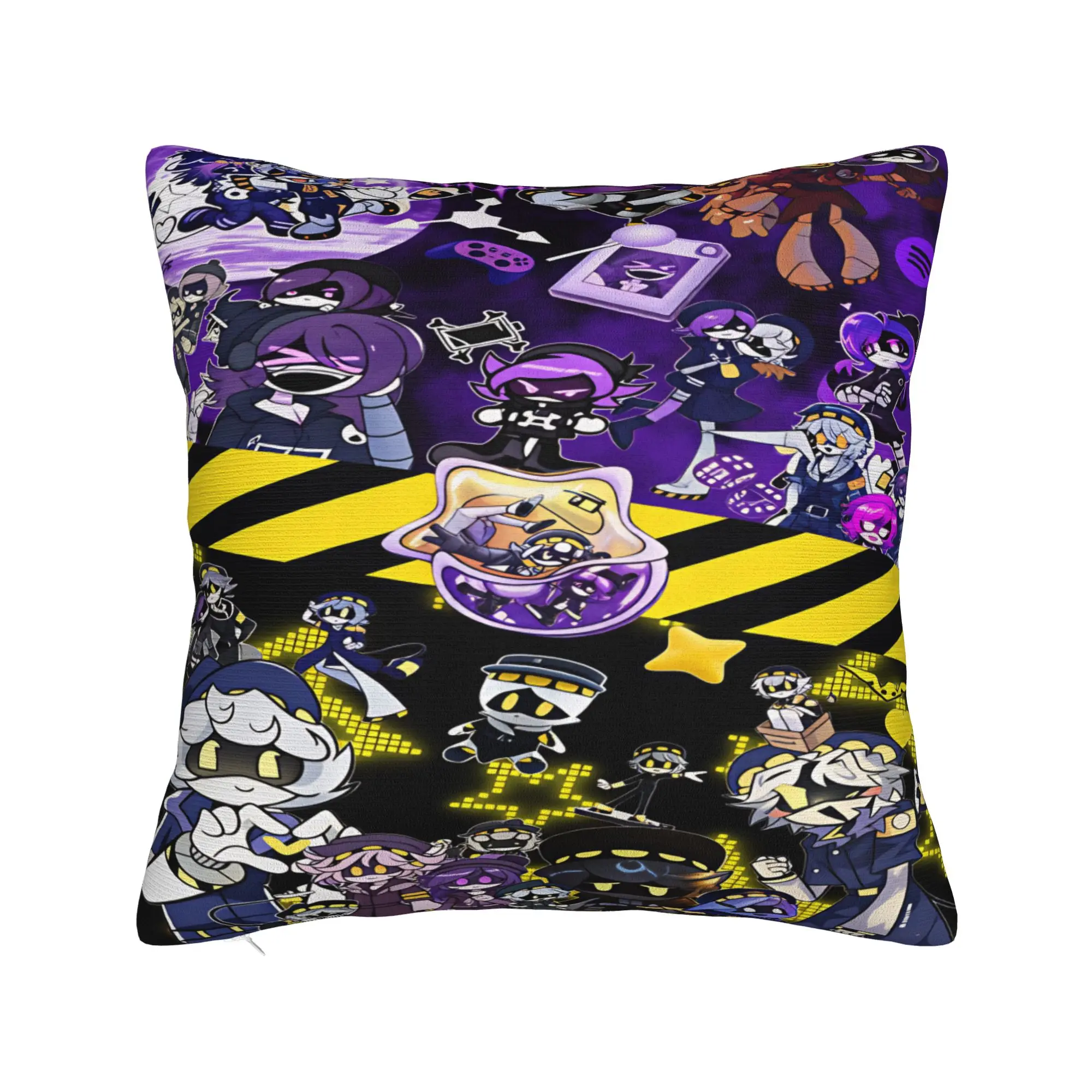 Murder Drones Cartoon Animation Pillow Cover  Comfy Cushion Cover Fashion Pillow Case For Living Room Sofa