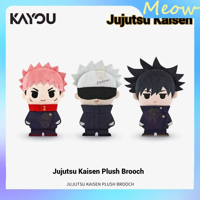 

New Jujutsu Kaisen Moe Universe Blind Box - Cute Plush Keychain & Brooch Set Official Anime Collectible For Halloween Gift
