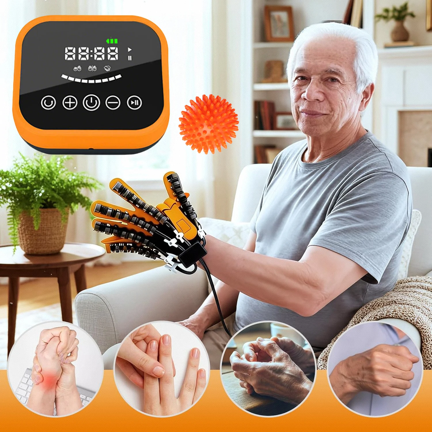 

Robot Gloves Hand Rehabilitation Automatic Hand Trainer Rehabilitation Rehab Theraphy Hemiplegia Gloves Finger Trainer Stroke