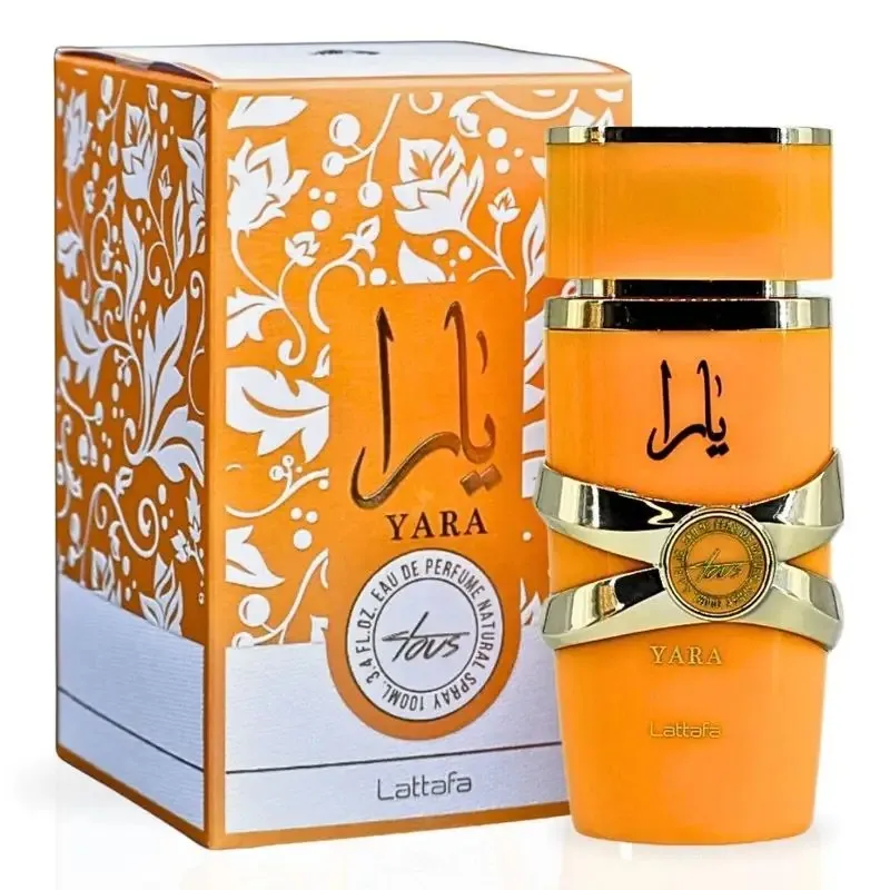 

LATTAFA YARA Women's perfume spray 3.4 ounces, mango and flower fragrance is suitable for daily use