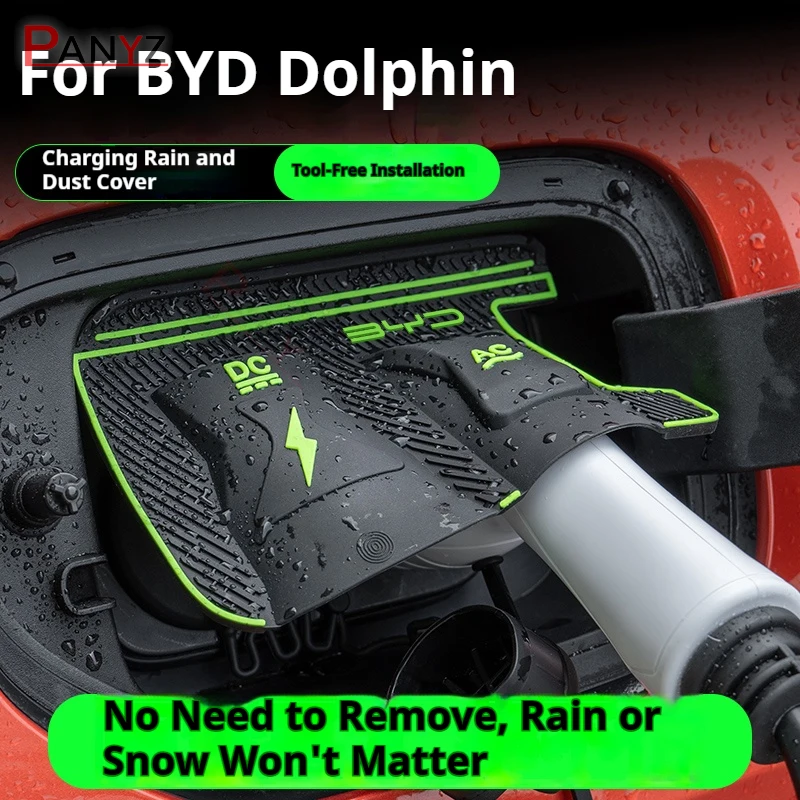 For BYD Dolphin Frigate 07 Qin EV L DMI Dedicated New Energy Car Charging Port Waterproof Protector Cover Gun Rain Cover
