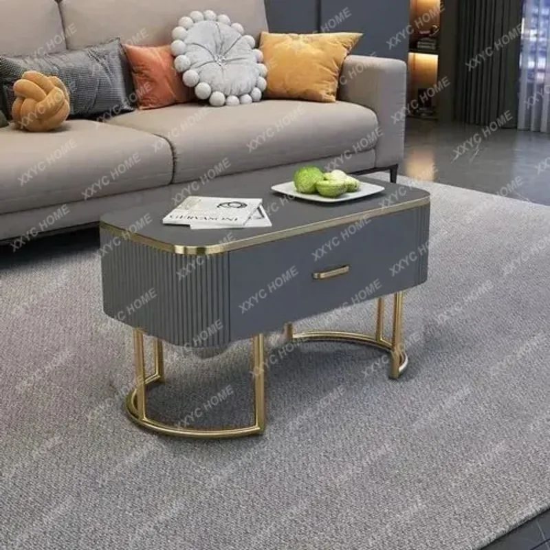 XXFactory Direct SalesOval Metal Coffee Table Trau Legs High Design  Metal Coffe Table Mesa Lateral Modern