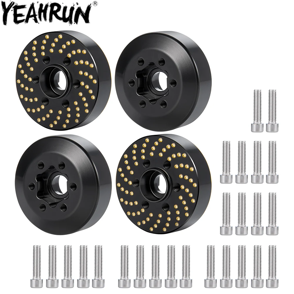 

YEAHRUN 4 шт. адаптер для шестигранной ступицы, латунный противовес для 1/10 Axial Wraith 90053 90048, RBX10, BAJAREY Raptor, Hammer Rey 4WD