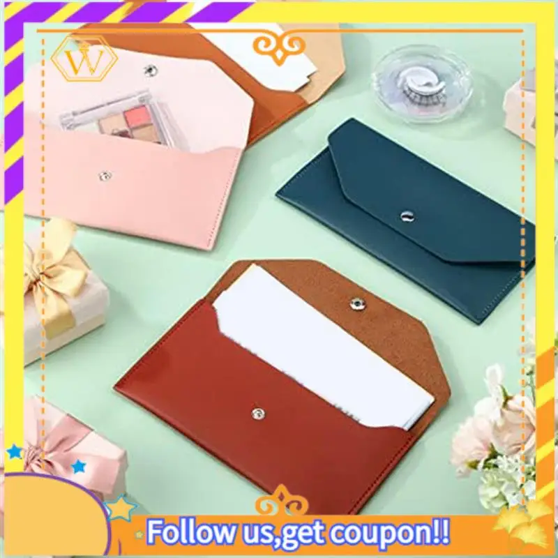 

Latest-12Pcs Money Envelopes Wallets PU Leather Reusable For Cash Budgeting For Cash Gifts Women Girls Graduation Wedding Birthd