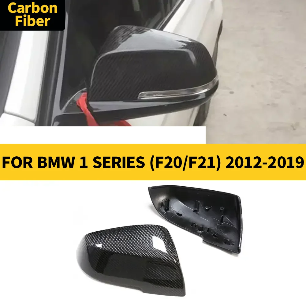

Rearview Mirror Cover for BMW 1 SERIES (F20/F21) 2012-2019 Real Carbon Fiber Side Mirror Shells Add on Case Protector