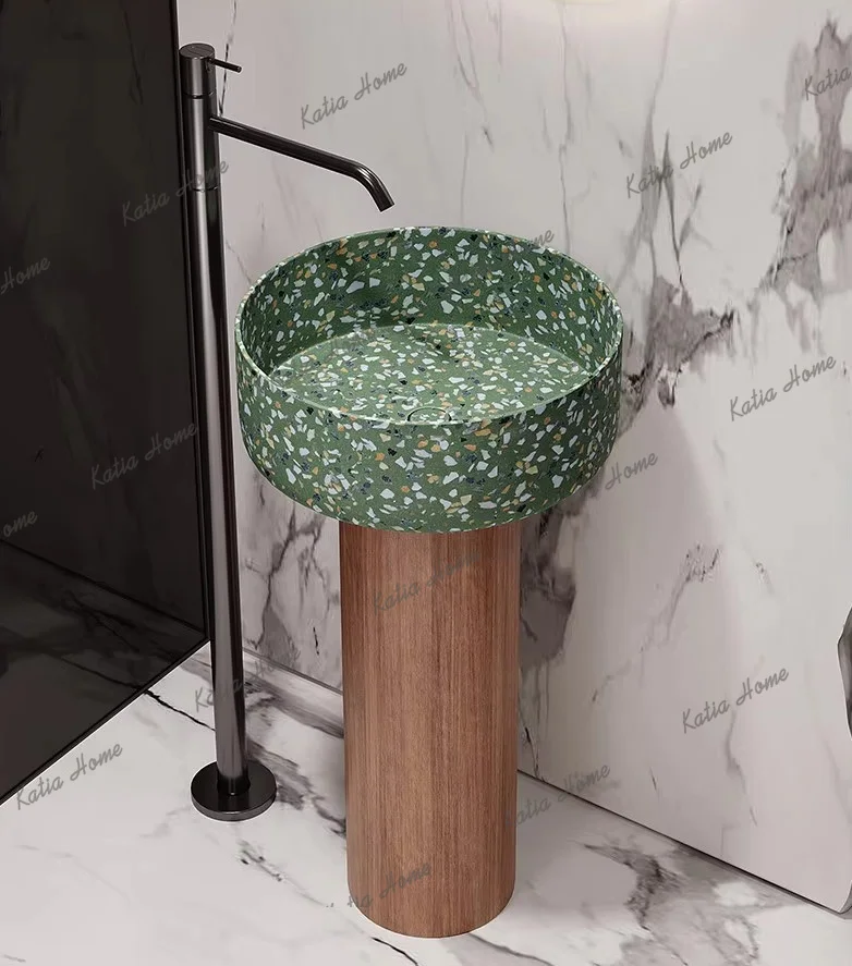 PG TDFloor-to-ceiling homestay hotel personalized art terrazzo vertical sink