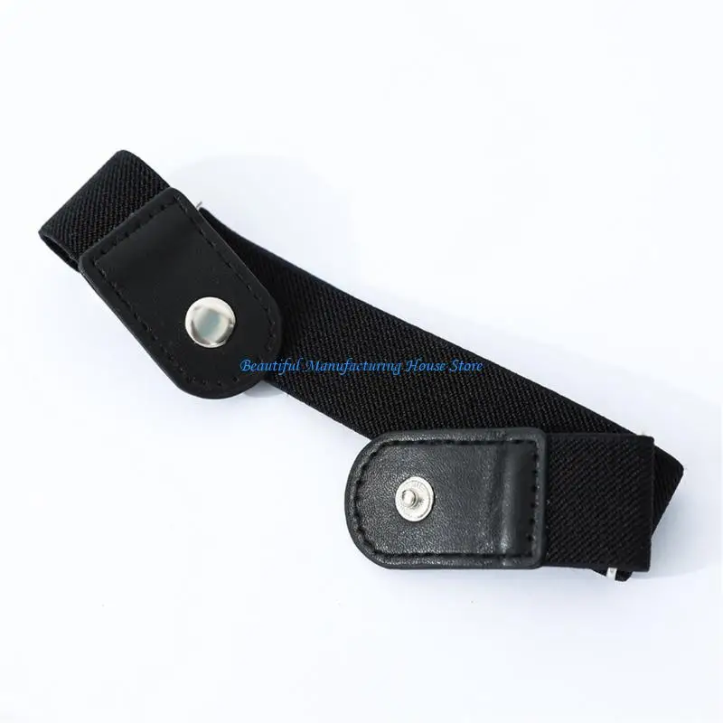

E56A Fastener Belt for All Age Simple All Matching Jeans Waist Strap Universal Waistband Pants Belt Clothing Accessories