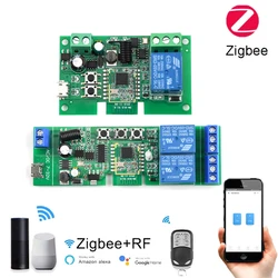 Zigbee Tuya Smart Relay Switch Module 1 Channel AC/DC 7-32V USB 5V RF/APP Wireless Remote Control Smart Home Work With Alexa