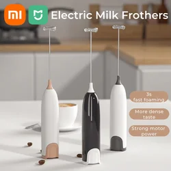 Xiaomi-Poderoso Elétrico Mini Leite Frother, Liquidificador Elétrico Alimentado Por Bateria, Portátil, Latte, Chocolate