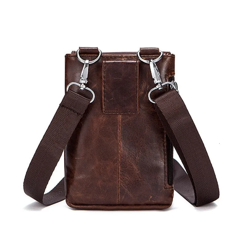 New Genuine Leather Men Messenger Bags Mini Vintage Crossbody Bags For Man Mens Leather Bag Small Male Shoulder Bag Luxury