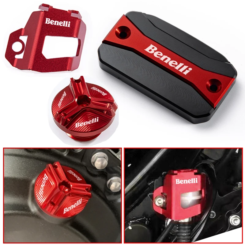 For Benelli TRK 502 502X Leoncino 500 TRK502 TRK502X motorcycle front brake fluid cap filler cap rear brake fluid protection cap