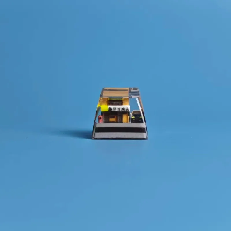 Fujiwara Tofu Shop tema Keycap personalizado Akihabara personalidad teclado tapa para teclado mecánico accesorios SA 1U niño regalo
