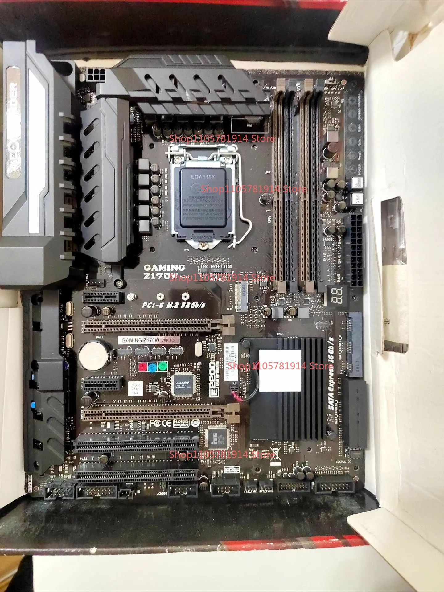 For The Main Board, Model GAMING Z170W Luxury Board, 1151 Pins, Dual Network Interface Card, 4 Memory Slots