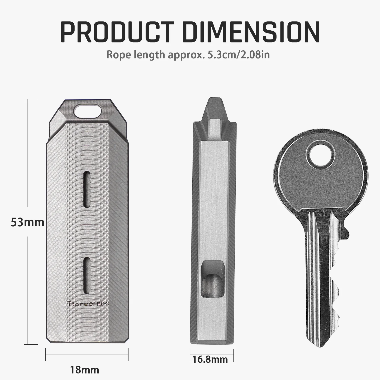 Popular EDC Metal Titanium Alloy Whistle for Sports Referee Double Hole Basketball Whistle for Wilderness Usage
