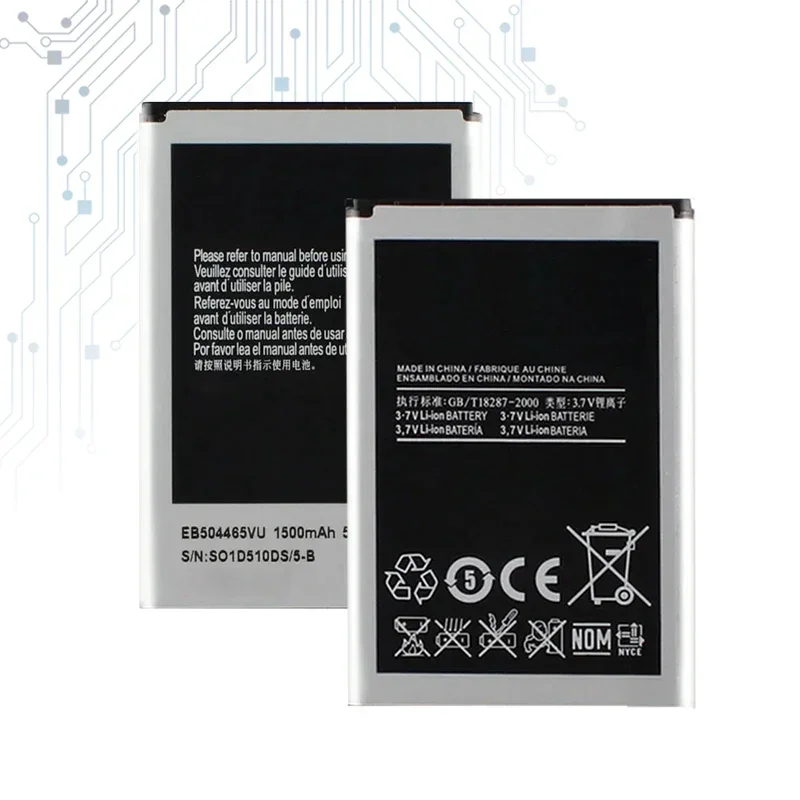 1500mAh Battery EB504465VU For Samsung i8910 B7330 B7620 B7300 i5800 i5801 i8320 i8700 GT-S8500 S8530 B6520 B7300C