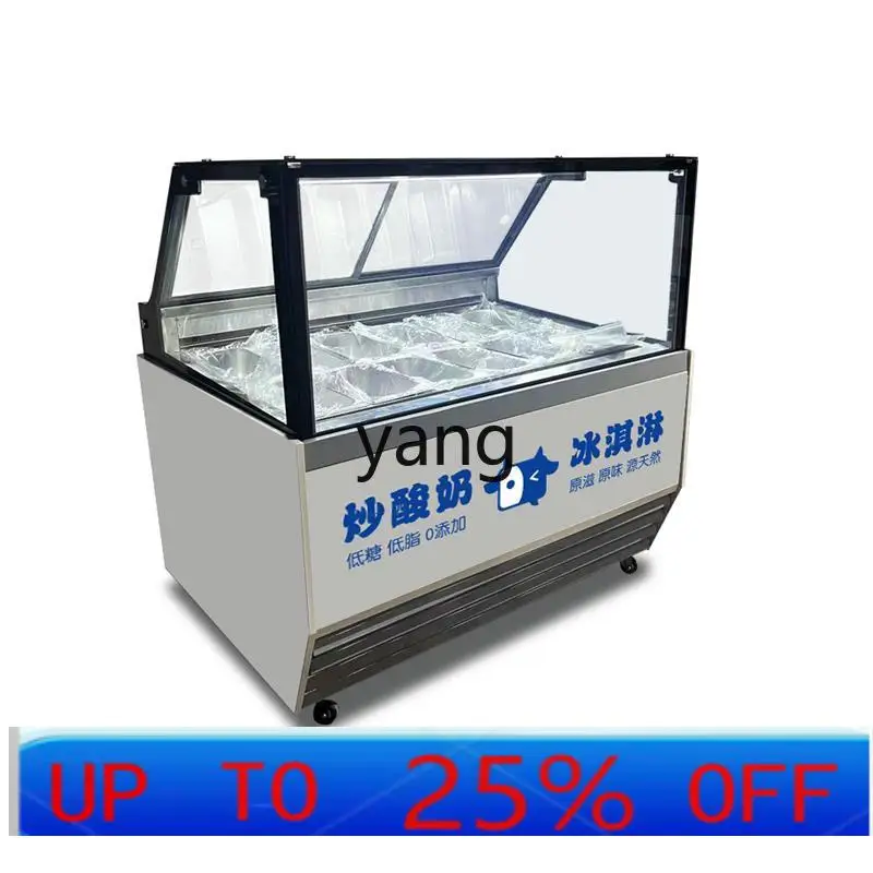 

Холодильный шкаф CX с воздушным охлаждением для замороженных продуктов, витрина для жареного йогурта (толстого слоя)