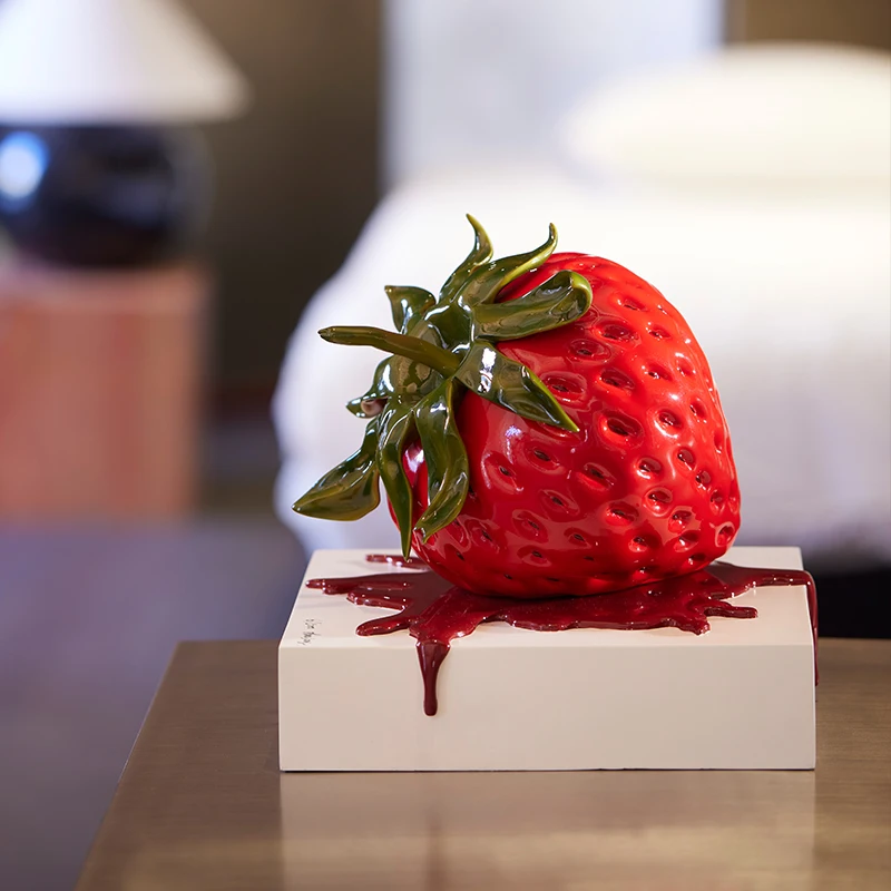 K11 Zhou Song Artist Limited Edition Handdrawn Love of All Things Creative Decoration Strawberry Sculpture Valentine's