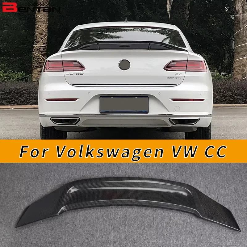 

The rear wing of carbon fiber beautifier for automobile rear spoiler is suitable for Volkswagen VW CC arteron 2019 2020 2021