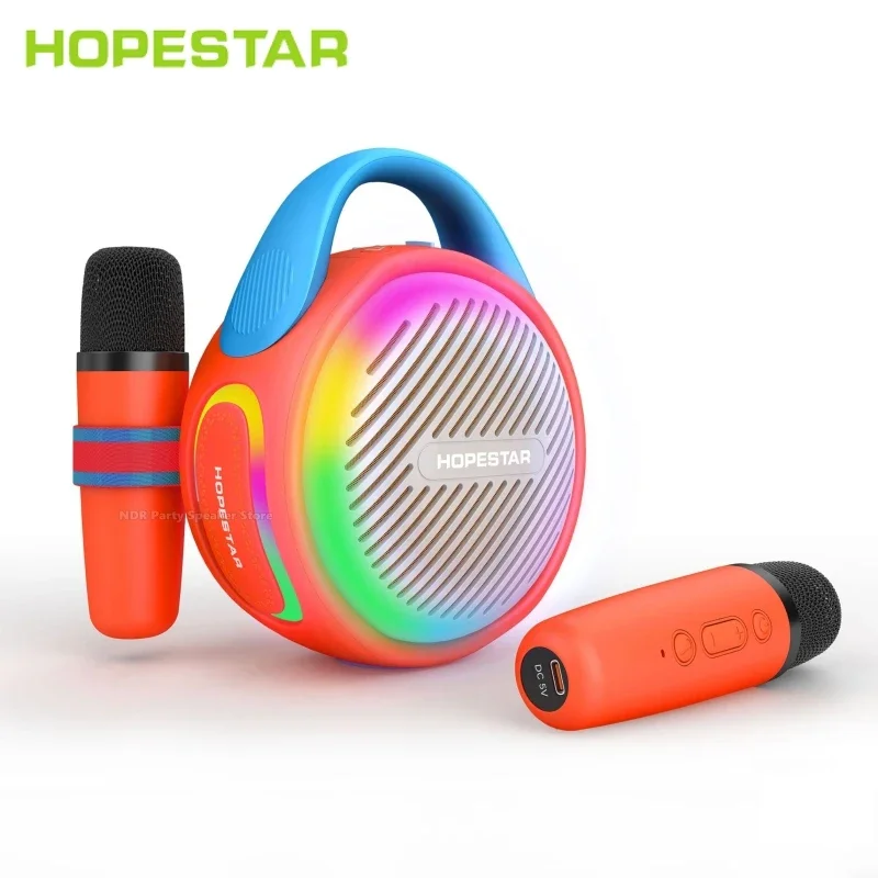 Hopestars RGB Light Wireless Bluetooth Speaker Portable DJ Surround Stereo Loud Karaoke Machine Karaoke Set Speaker For Outdoor